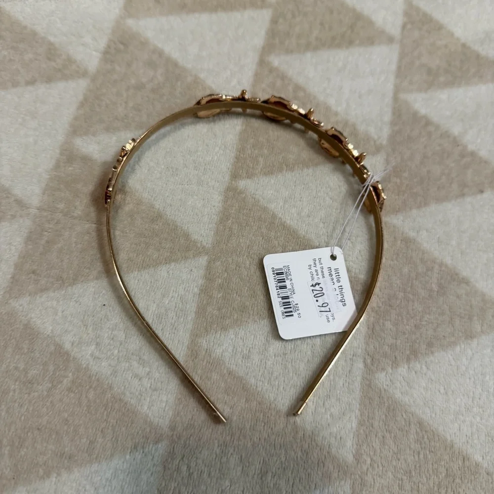 J crew gold metallic Girls' sea critter headband